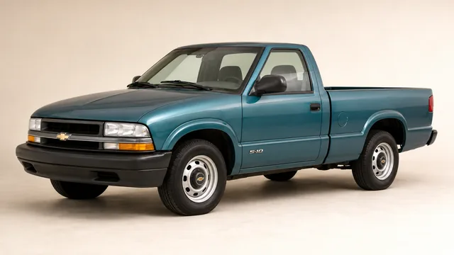 Chevrolet S10 pickup, 1995 — vista delantera de tres cuartos