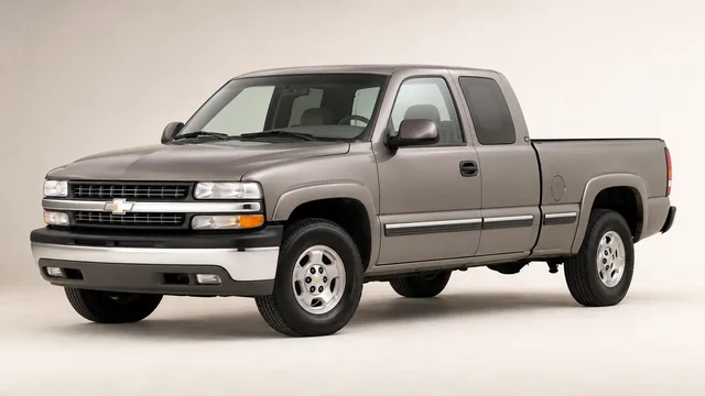 2001 Chevrolet Silverado pickup — front three-quarter view