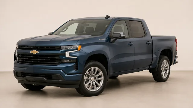 Chevrolet Silverado pickup, 2026 — vista delantera de tres cuartos