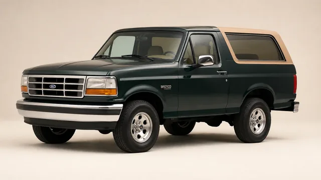 Ford Bronco SUV, 1995 — vista delantera de tres cuartos