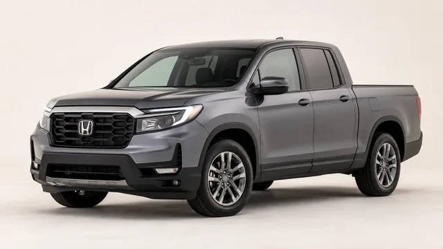 2026 Honda Ridgeline pickup — front three-quarter view