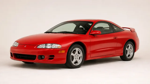 Mitsubishi Eclipse cupé, 1997 — vista delantera de tres cuartos