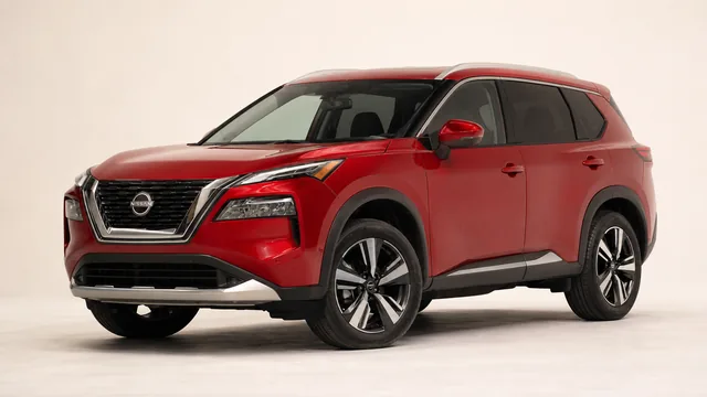 Nissan Rogue, 2022 — vista delantera de tres cuartos