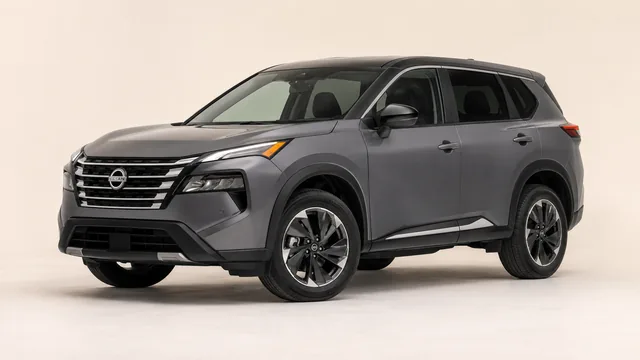 Nissan Rogue SUV compacto, 2026 — vista delantera de tres cuartos