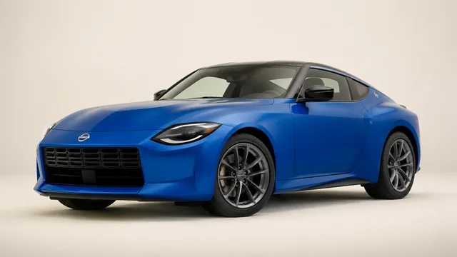 Nissan Z cupé deportivo, 2026 — vista delantera de tres cuartos
