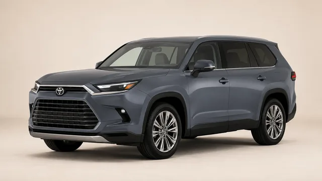 2026年式 Toyota Grand Highlander SUV — 斜め前からの外観